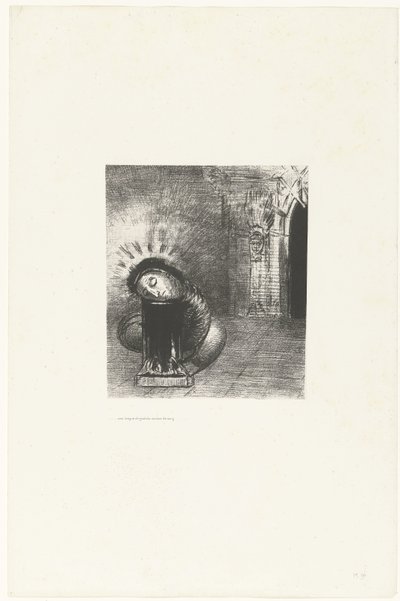 En lang pop fargen på blod ...une longue chrysalide couleur de sang... Tentation de Saint-Antoine (2) (serietittel) Temptation of Saint Anthony (serietittel) av Odilon Redon