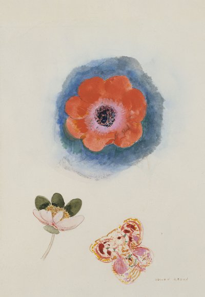Blomsterstudie av Odilon Redon
