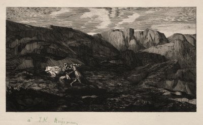 Frykt, 1866. av Odilon Redon