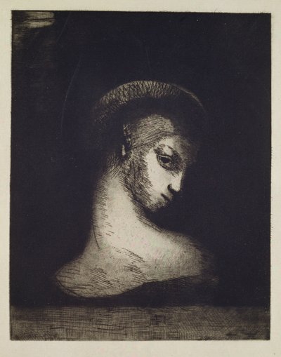 Kvinnelig hode av Odilon Redon