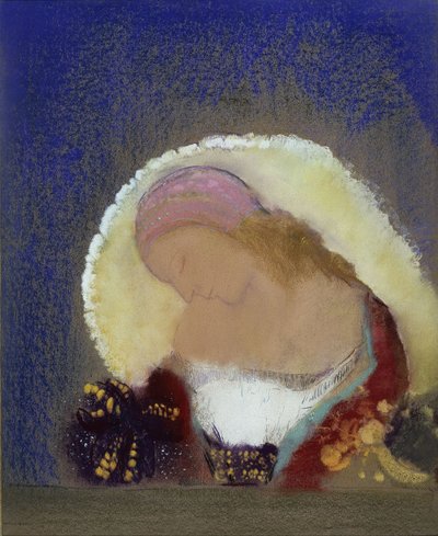 Opplyst blomst av Odilon Redon