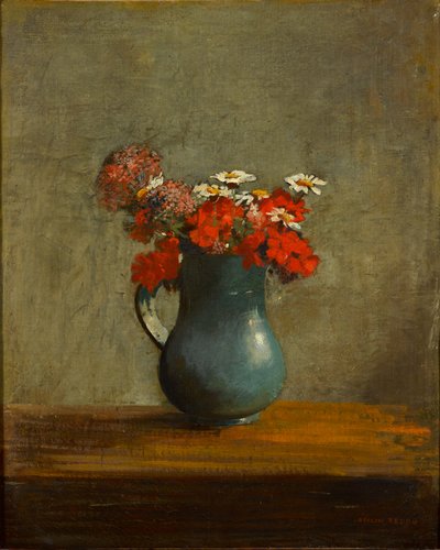 Blomster i en vase av Odilon Redon