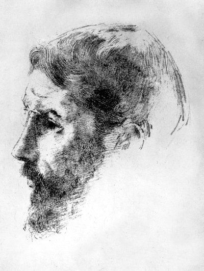Den franske maleren Pierre Bonnard (1867–1947) i 1902, litografi av Odilon Redon av Odilon Redon