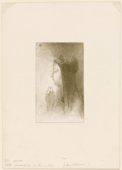 Frontispice for Chevalieres sentimentales av Ferdinand Hérold av Odilon Redon