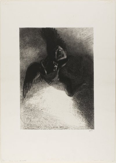 Frontispice til A Gustave Flaubert (Til Gustave Flaubert) av Odilon Redon