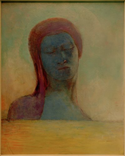 Lukkede øyne av Odilon Redon
