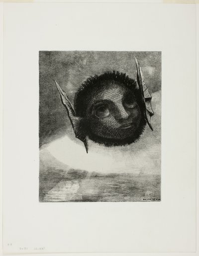 Gnome, tallerken seks fra In Dreams av Odilon Redon