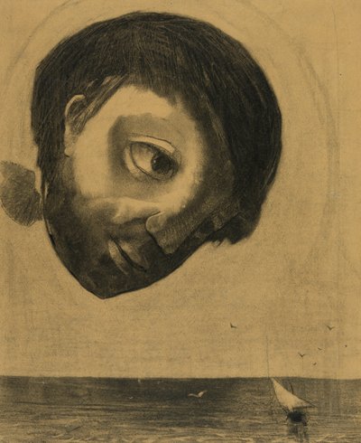 Guardian Spirit of the Waters, 1878 av Odilon Redon