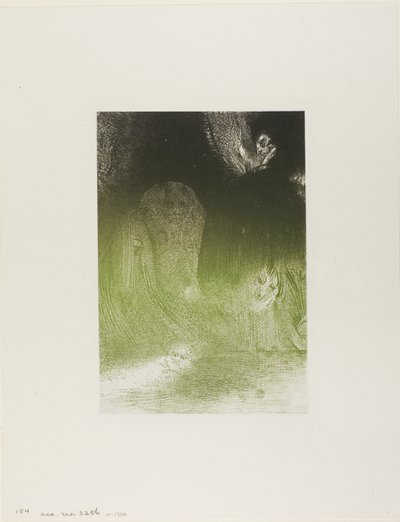 Jeg har noen ganger sett på himmelen det som virket som former for ånder, plate 21 av 24 av Odilon Redon