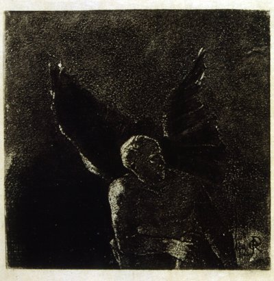 Illustrasjon av Odilon Redon for #39;Les Fleurs du Mal#39; av Baudelaire. 1891. av Odilon Redon