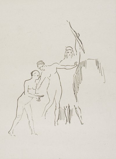 Straks tre gudinner oppstår, plate 11 av 24 av Odilon Redon