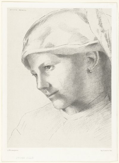 Ung jente Ung jente (tittel på objekt) av Odilon Redon