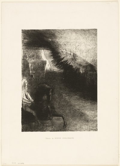 Pilgrim of the Sublunary World, plate 5 av 6 av Odilon Redon