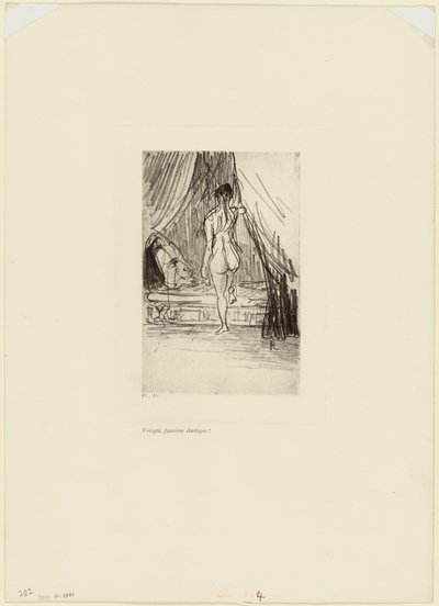 Pleasure, Elastic Phantom!, plate 5 av 9 av Odilon Redon