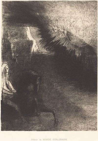 Pilgrim fra den undermåneske verden av Odilon Redon