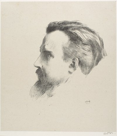 Portrett av maleren Maurice Denis av Odilon Redon