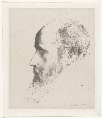 Portrett av Edouard Vuillard av Odilon Redon