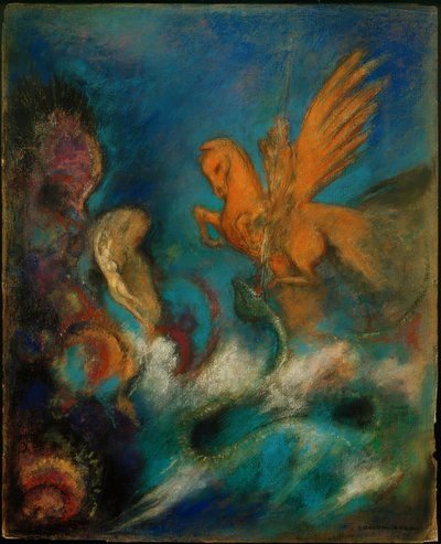 Roger og Angelica (Perseus og Andromeda) av Odilon Redon