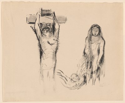 Sankt Antonius og de to fristerinnene av Odilon Redon