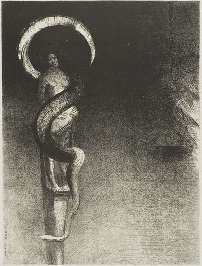 Slange-Halo av Odilon Redon