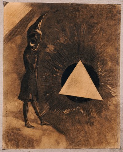 Bekymring for Absolute.Philosopher, 1881 av Odilon Redon