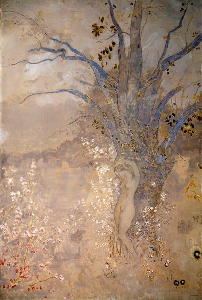 Våren, c1910. av Odilon Redon