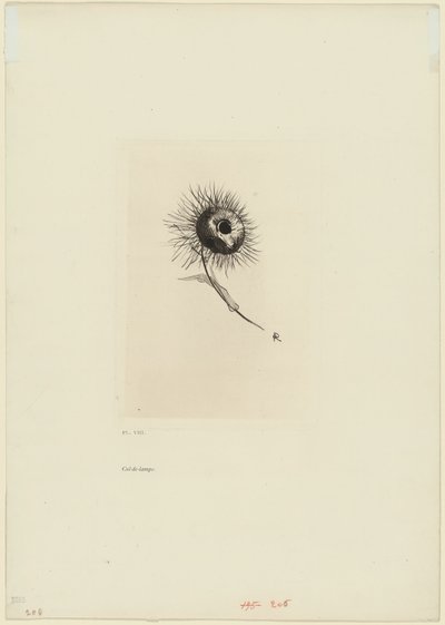 Bakstykke, plate 9 av 9 av Odilon Redon