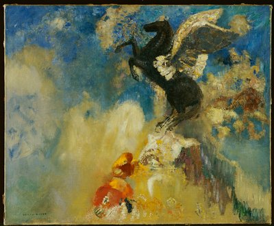 Den svarte Pegasus av Odilon Redon