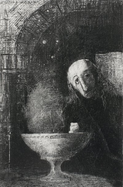 Det uendelige søket, fra natt, 1886 av Odilon Redon