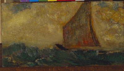 Den mystiske båten av Odilon Redon