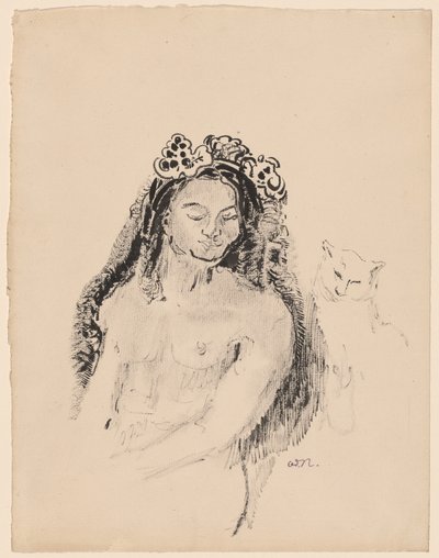 Dronningen av Saba av Odilon Redon