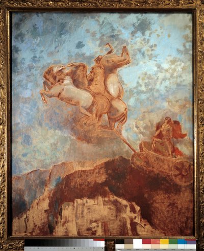Tanken til Apollo-maleri av Odilon Redon (1840-1916) Bordeaux fra 1800-tallet, Musee des Beaux Arts av Odilon Redon