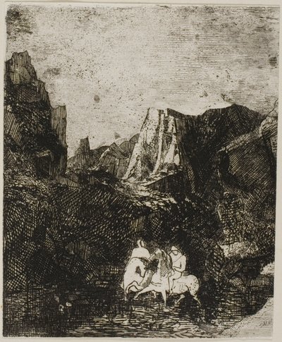 To små ryttere av Odilon Redon