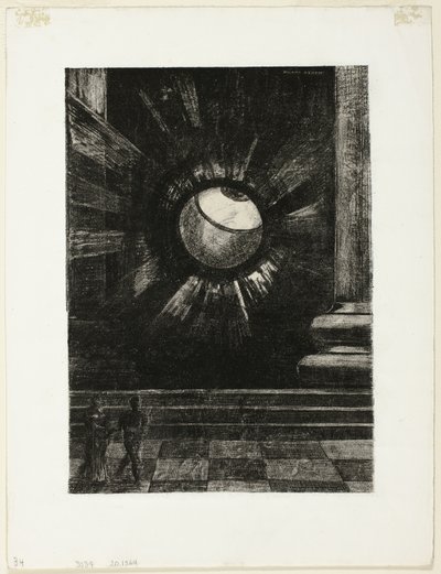 Vision, plate åtte fra In Dreams av Odilon Redon