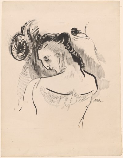Ung mann av Odilon Redon
