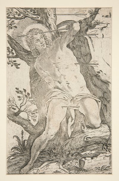 Sankt Sebastian av Odoardo Fialetti