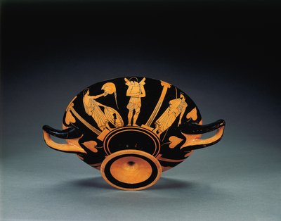 Attisk rødfigur kylix, ca.470 f.Kr av Oedipus Painter