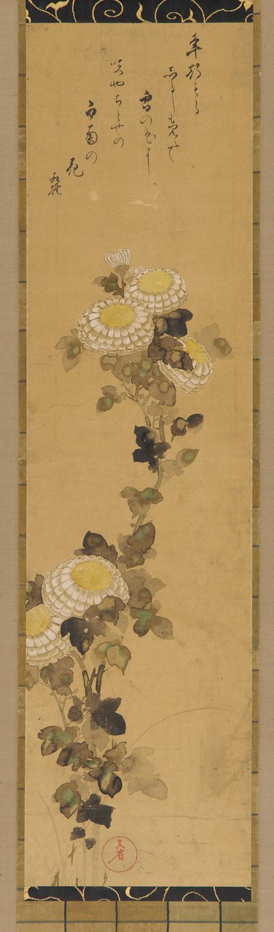 Krysantemum, 1700-1800-tallet. av Ogata Kenzan