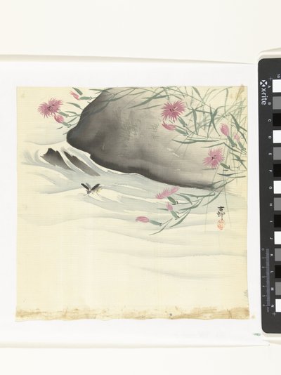 Blomster ved vannkanten av Ohara Koson