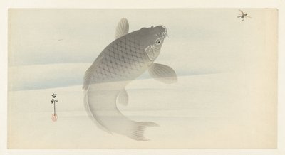 karpe og flue av Ohara Koson