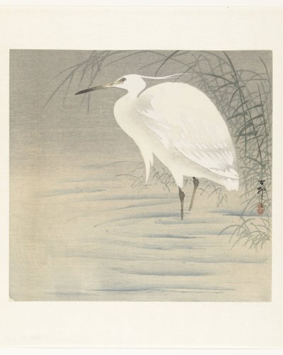 Lille Egret av Ohara Koson