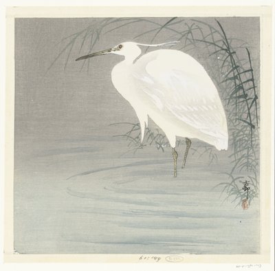 Lille Egret av Ohara Koson