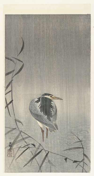 Kvakk i regn av Ohara Koson