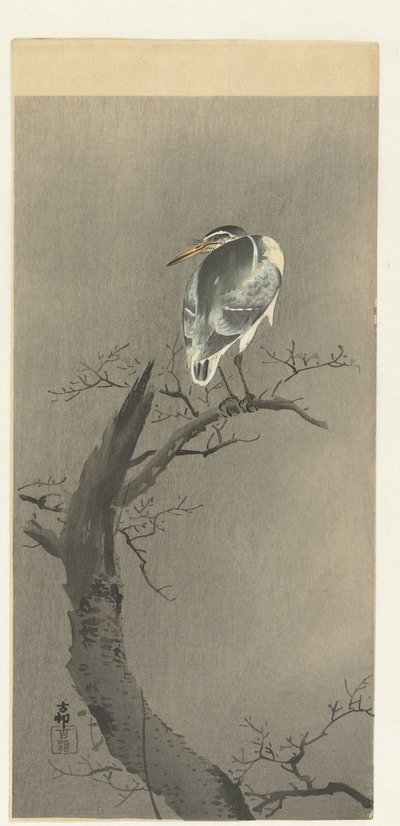 kvakk på tak av Ohara Koson