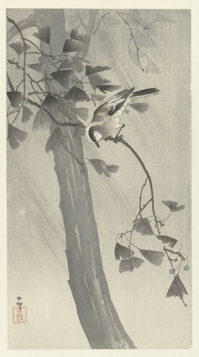 Langmeis i storm av Ohara Koson