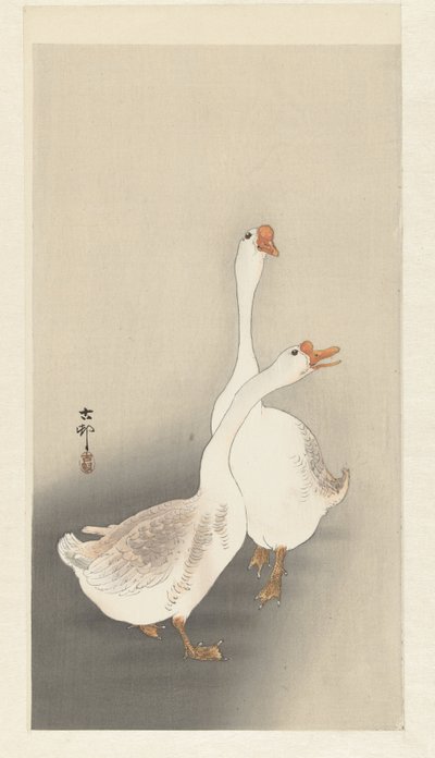 To gjess av Ohara Koson