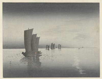 fiskebåter av Ohara Koson