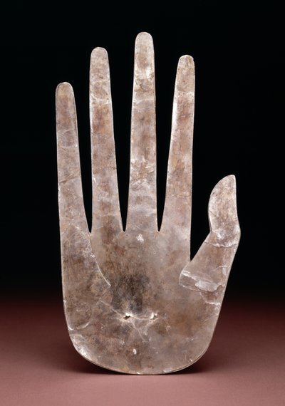 Håndformet utskjæring, 200 BC-400 AD (glimmer) av Ohio Hopewell culture