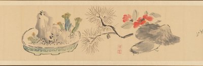 Brev som omslutter blomster, 1831. av Okada Hanko