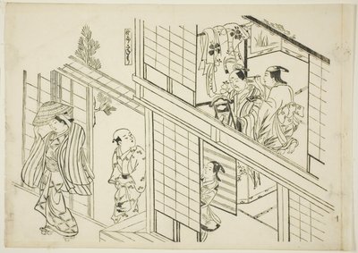 En ung Sanemori (Yaro Sanemori), nr. 10 fra en serie på 12 trykk som viser parodier på skuespill av Okumura Masanobu